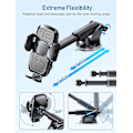 Miniatyrbilde 5 av 5: Mobilholder for bil, 3 i 1 med sterk sugekopp, luftventilgitter/dashbord/vindskjerm 360 rotasjon for iPhone15 Pro max/15pro/14pro MAX/Samsung etc