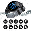 Miniatyrbillede 6 af 8: SUNROAD Pulsmåling Blodtryk Vandtæt Smart Sports Watch Sort