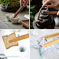 Miniatyrbilde 2 av 5: 12 stk. bambus kjøkkentenger, trebrødtenger, perfekt for baking, toast, fruktte, syltetøy, gjenbrukbare