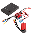 Miniatyrbild 8 av 8: 4400KV Borstlös Motor Set Aluminiumlegering Plast 35A Elektronisk Hastighetsregulator Programmeringskort för Traxxas 1/12 RC Bil