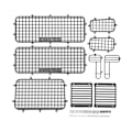 Pikkukuva 2 / 8: RC Metal Window Mesh Simulation Hieno Estää naarmuuntumista RC Defender -ikkunansuoja Traxxas TRX4 RC -autoille