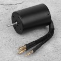 Miniatyrbillede 5 af 8: 3650 vandtæt 4-polet ikke-induktiv børsteløs motortilbehør til 1/8 1/10 RC-bil (sort) (2300KV)
