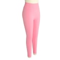 Miniatyrbilde 3 av 8: Yogabukser for kvinner Høyt midjet rumpe Løfter raskt Tørkende Elastiske Sportsleggings L Str. Rosa