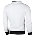 Miniatyrbillede 2 af 3: Grid Zip Up Mænds Vinter Bomberjakke Cardigan Frakke Hvid
