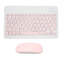 Miniatyrbillede 5 af 8: Trådløst tastatur og musesæt 10in computertastaturer musekombination til tablet mobiltelefon computer pink