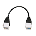Miniatyrbillede 5 af 8: USB3.0 Keystone-stik indsætter kabel USB3.0 hun-til-hun-keystone-indsats Vægplade Outlet Panel Adapter Connector Kabel