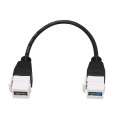 Pikkukuva 5 / 8: USB3.0 Keystone Jack Inserts -kaapeli USB3.0 naaras - naaras Keystone Insert seinälevyn lähtöpaneelin sovittimen liitinkaapeli