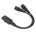 Miniatyrbilde 3 av 8: IEC320 C14 til 2 X C13 Hunn Y-Splitter Strømkabler 1 inn 2 ut 2500W 10A 250V Strømforlengelseskabel for LCD-skjermer