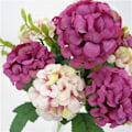 Miniatyrbillede 5 af 8: Kunstig hortensia 10 i 1 blå realistisk let vedligeholdelsesklud kunstig blomsterdekoration til bryllup hjemmefest indendørs udendørs