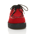 Miniatyrbilde 5 av 5: Platform Lace Up Kvinners Goth Punk Creepers Sko Støvler40