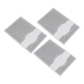 Miniatyrbilde 2 av 8: 3 stk. Embossing-mapper Unik design konkav konveks teksturmaler for DIY-invitasjoner Kortlaging