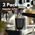 Miniatyrbillede 2 af 4: 80 ml espressokopper i rustfrit stål - 2-pak dobbeltvægget sort31