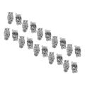 Miniatyrbillede 5 af 8: 20 stk Skægperler Legering Fint Udseende Delikate detaljer Hårperler til Armbånd Halskæde DIY Hårdekoration