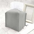 Miniatyrbillede 5 af 5: Servietboks Cover Holder | Firkantet PU Læder Servietboks Cover | Moderne Dekorativ Servietholder til Hjem, Kontor, Skriveborde