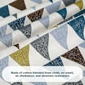 Miniatyrbillede 3 af 5: Rund dug 150 cm bomuld og linned stof enkel twill dug nordisk stil pletafvisende rynkebestandig dekoration til køkken spisebord
