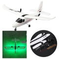 Miniatyrbillede 7 af 8: DIY Fixed Wing Airplane Svævefly Drop Resistant Fjernbetjening Aircraft RC Plane (Med LED)