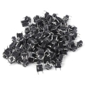 Pikkukuva 2 / 8: 100 kpl Momentary Tactile Push Button Switch Mini Micro Tact -kytkintarvike 6 x 4,3 mm