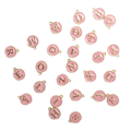 Pikkukuva 8 / 8: 26 kpl / pussi DIY englanninkielinen kirjainriipus metallipyöreä riipus korujen valmistukseen CraftPink