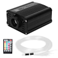 Miniatyrbild 2 av 8: 16W fiberoptisk ljus RGBW LED-takljussats APP-kontroll med 2m fiberoptisk kabel