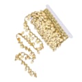 Miniatyrbild 3 av 8: Guld blad girlang 10 meter gnistrende metall blad bånd trim for DIY trim dekorasjoner skrå blad form