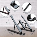 Miniatyrbillede 2 af 5: Bærbar laptop stander, justerbar laptop stander egnet til skrivebords notebook stander