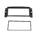 Miniatyrbilde 4 av 8: 2-DIN bilstereo radiofascia dashpanel trim erstatning for Chevrolet Corvette 2005-2010
