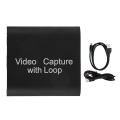 Miniatyrbild 1 av 8: HDMI Video Capture HD Live USB till HDMI med Loop Out Capture Card