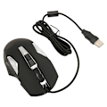 Miniatyrbillede 7 af 8: RGB Gaming Mus 7200 DPI Programmerbare Knapper Baggrundsbelysning Software Support DIY Rapid Fire Button USB Wired Game Mus Sort