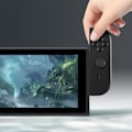 Miniatyrbilde 5 av 8: ABS Trådløs Bluetooth Gamepad Spillkontroll for NS Switch-konsoll (Svart)