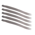Miniatyrbilde 5 av 8: 5 stk rett hårstykke klips lys farge 21,65 tommer hårforlengelse hårpynt for Cosplay PartyGrey