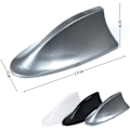 Miniatyrbilde 2 av 5: (Grå) Shark-antenne, Shark Fin-antenne, Universal Vanntett Selvklebende Shark Fin-form FM/AM-radiosignalmottaksantenne