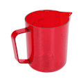 Miniatyrbillede 4 af 8: 600 ml akryl kaffekande med ørnetud-formet vandudløb, anti-break skummende kande, rød