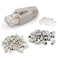 Miniatyrbilde 1 av 4: 20 Pakke CAT7 Skjermet RJ45 Kontakt Cat6A Cat7 RJ45 Modulær Plugg med Lastestang og RJ45 Strekkavlastning