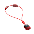 Pikkukuva 2 / 8: Mini kaulakoru kaulahierontalaite 4 tilaa 9 voimaa 3 vaihdetta Hot Compress Dual Pulse älykäs riipus hierontalaite punainen