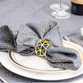 Miniatyrbilde 3 av 5: 8 stk. runde serviettringholdere i netting, for uformelle eller formelle anledninger