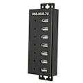 Pikkukuva 5 / 8: 7-porttinen USB -keskitin Teollisuusluokan USB2.0 HUB Multiple Protection USB2.0 Multi Interface Hub 100-240V EU Plug