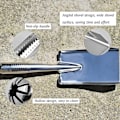 Miniatyrbilde 4 av 5: Hagespade Håndspader Rustfritt Stål Mini Spade Hagearbeid Håndverktøy for Planting, Omplanting, Luking, Graving (2)
