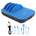 Miniatyrbilde 1 av 8: STW‑8128 Multi‑Port Multi‑Funksjon Ladestasjon Bærbar Lader for IOS/Huawei/Xiaomi/SamsungUS Plugg（100-240V）