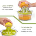 Miniatyrbillede 5 af 5: Citrus Juicer Håndpres med Målebæger Rivjern og Anti-slip Reamer 12oz til Citron Appelsin og Æg Separation