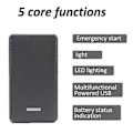 Miniatyrbillede 3 af 5: 12V 30000MAh Mini Bærbar Multifunktionel Bil Jump Power Booster Batterioplader Nødstartoplader