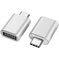 Miniatyrbild 1 av 5: USB C till USB (2-pack), USB-C till USB 3.0 Adapter, USB Typ-C till USB Adapter, USB Hona OTG Adapter för MacBook Pro (Silver)