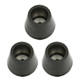 Miniatyrbilde 3 av 8: 3 STK krykkespisser 22 mm indre diameter gummimateriale Innebygd kobberplate spadestokkspisser for utskifting