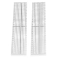 Miniatyrbilde 3 av 8: 2 stk linjal klar skala tykk DIY quilting søm grafisk design dekkant linjal