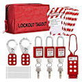 Miniatyrbillede 1 af 5: Lockout Tagout Kit, Lock Out Tag Out Kits Elektrisk