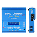 Miniatyrbillede 2 af 8: Balanceoplader og aflader i intelligent aluminiumslegering med ladekabel 80W 7A B6AC V2Blue EU-stik 220V