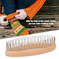 Miniatyrbild 7 av 8: Gör-det-själv-stickmaskinstrumpor Benvärmare Weaver Virkad Ring Garn Nål Stickverktyg Slumpmässig färg