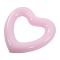 Miniatyrbilde 5 av 8: Hjerteformet svømmebøye 45 cm tykk rivebestandig PVC-material oppblåsbar bassengflytering for bassengfest strender rosa