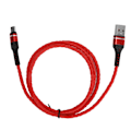 Miniatyrbilde 1 av 8: 1M 3A Hurtiglading Kabel Flettet USB Lader Laderkabel Data Synkronisering Laderledning Micro USB