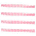 Miniatyrbilde 7 av 8: 10 stk 34 hull bindersrygg i plast, avtakbare løse bladringer, 12 mm diameter, rosa
