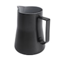 Miniatyrbilde 3 av 8: 550 ml melkeskummerkanne i rustfritt stål 304 med spiss tut, melkeskummerkopp, tilbehør til kaffemaskin, svart